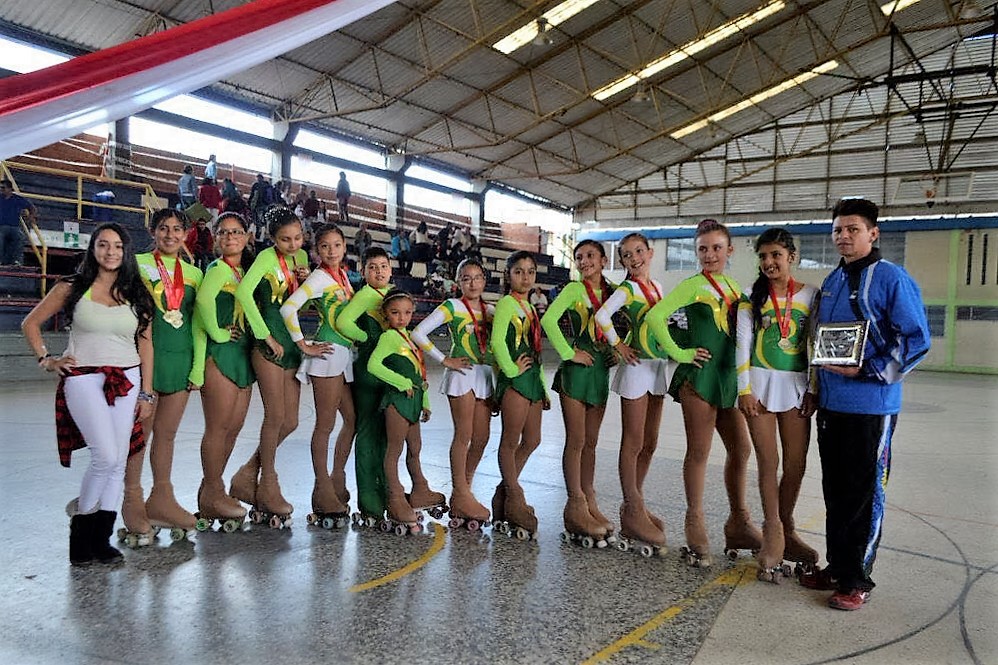 Chía campeón departamental de patinaje artístico