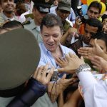A Juan Manuel Santos Calderón presidente de Colombia le fue otorgado el Premio Nobel de Paz