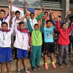 En departamental de marcha sub 16 de Fusagasugá