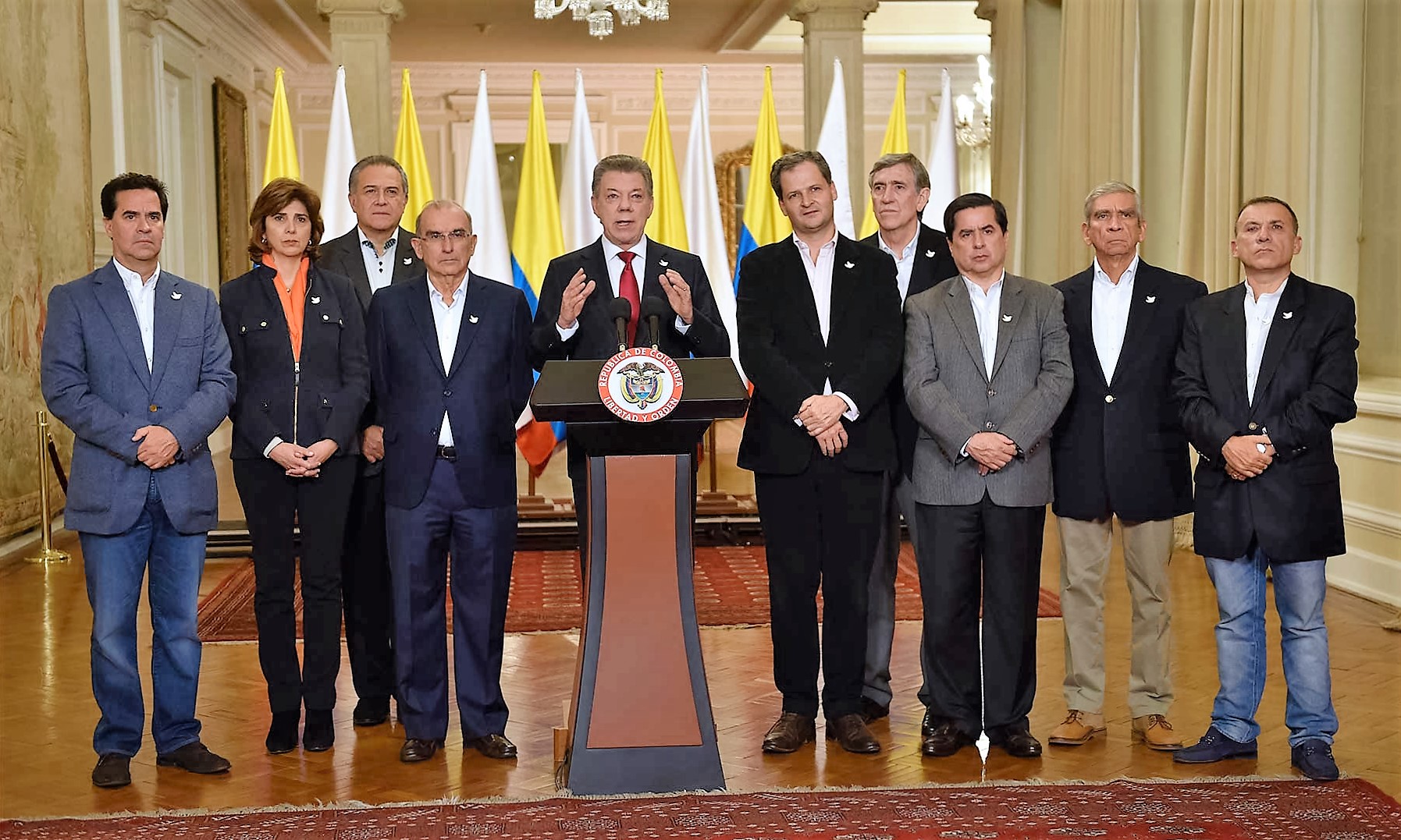 No me rendiré. Seguiré buscando la paz hasta el último minuto de mi mandato