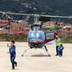 Para niños de la región de Tocancipá se cumplió el sueño de volar en helicoptero