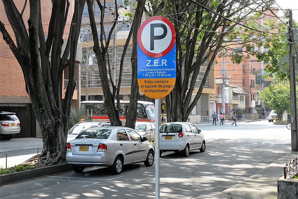 Zonas de Espacio Regulado ZER a mediados de 2017 en Bogotá