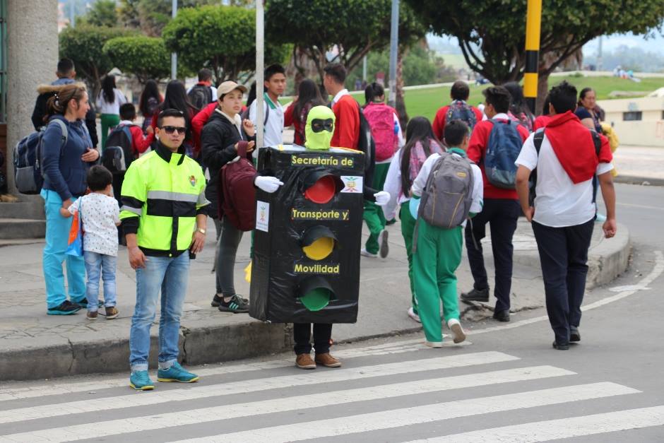 Gran receptividad en la jornada pedagógica de tránsito y movilidad en Zipaquirá