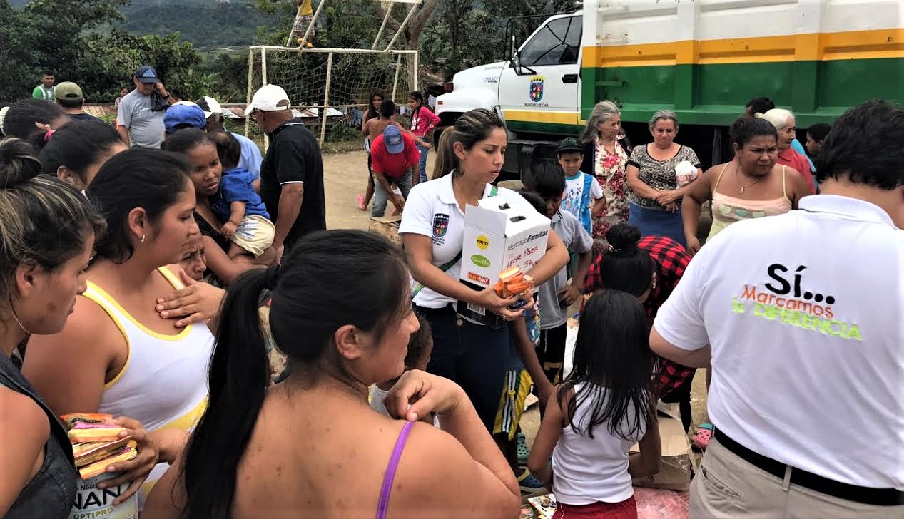 La solidaridad de Chia llego a Mocoa