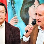 De izq Guillermo Cardona Exp y Alcalde Municipal Juan Gabriel Gómez Campos