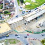 El enlace a desnivel en la glorieta Mosquera La Mesa cuenta con un avance del 90