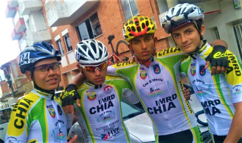Campamento departamental de ciclismo en Chia