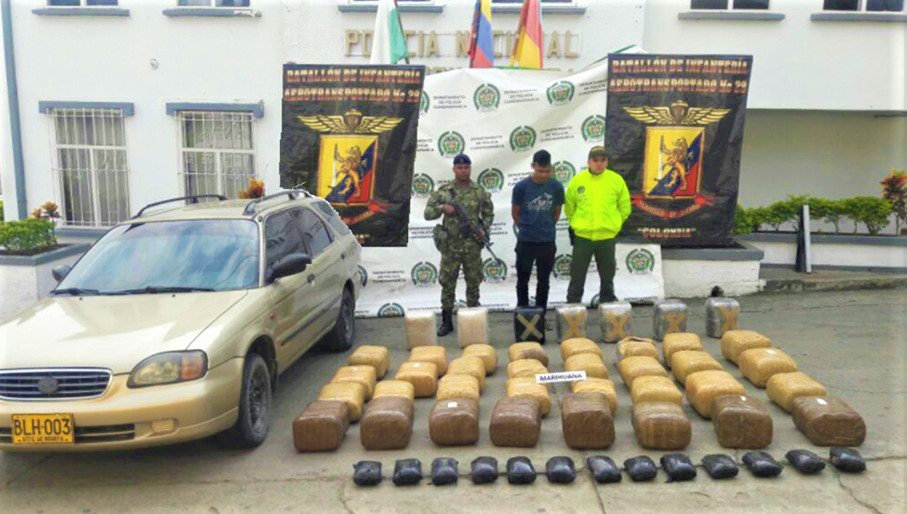 Sujeto que transportaba 200 kilos de marihuana en el centro del pais fue capturado