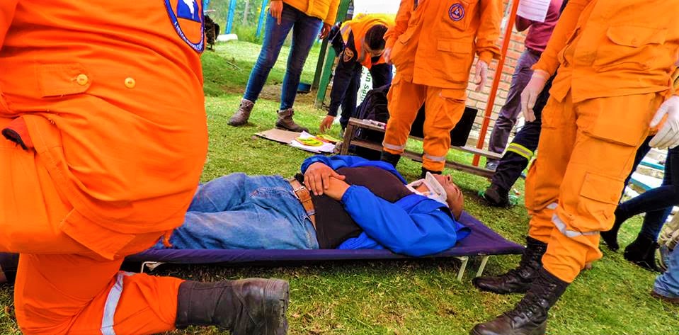 Tenjo participó en el simulacro de Emergencias