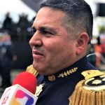 El General Rodriguez Arevalo dirigio y encabezo el desfile militar del 20 de julio