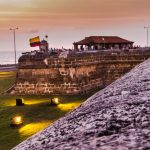 Ciudad amurallada de Cartagena bajo ataque