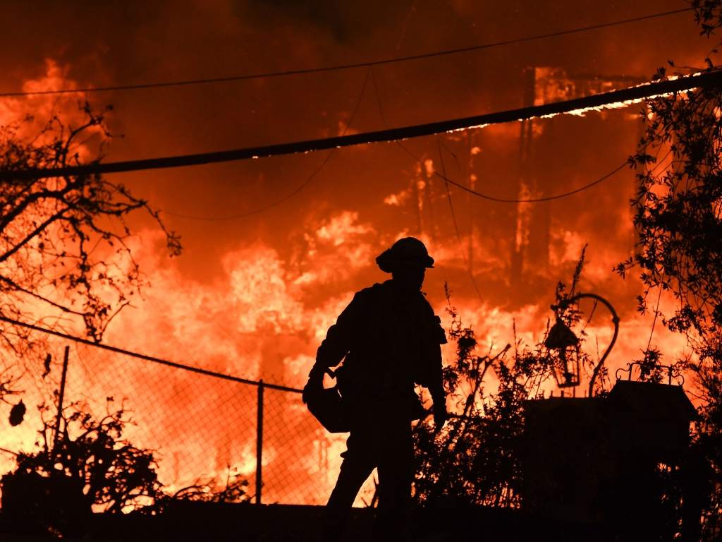 El incendio mas fuerte en la historia de California