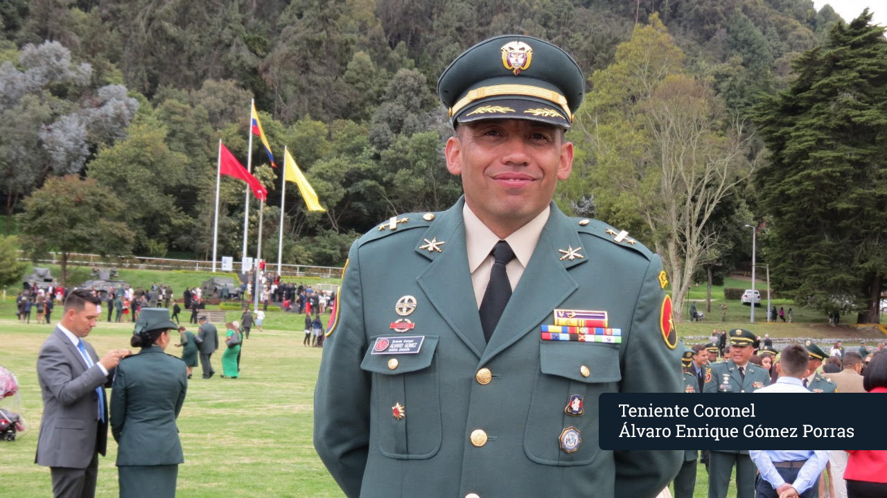 Ascendio a Teniente Coronel Alvaro Enrique Gomez Porras otro hijo ilustre de Zipaquira
