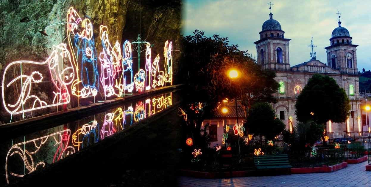 Inauguracion Alumbrado publico y ciclo paseo nocturno en Nemocon