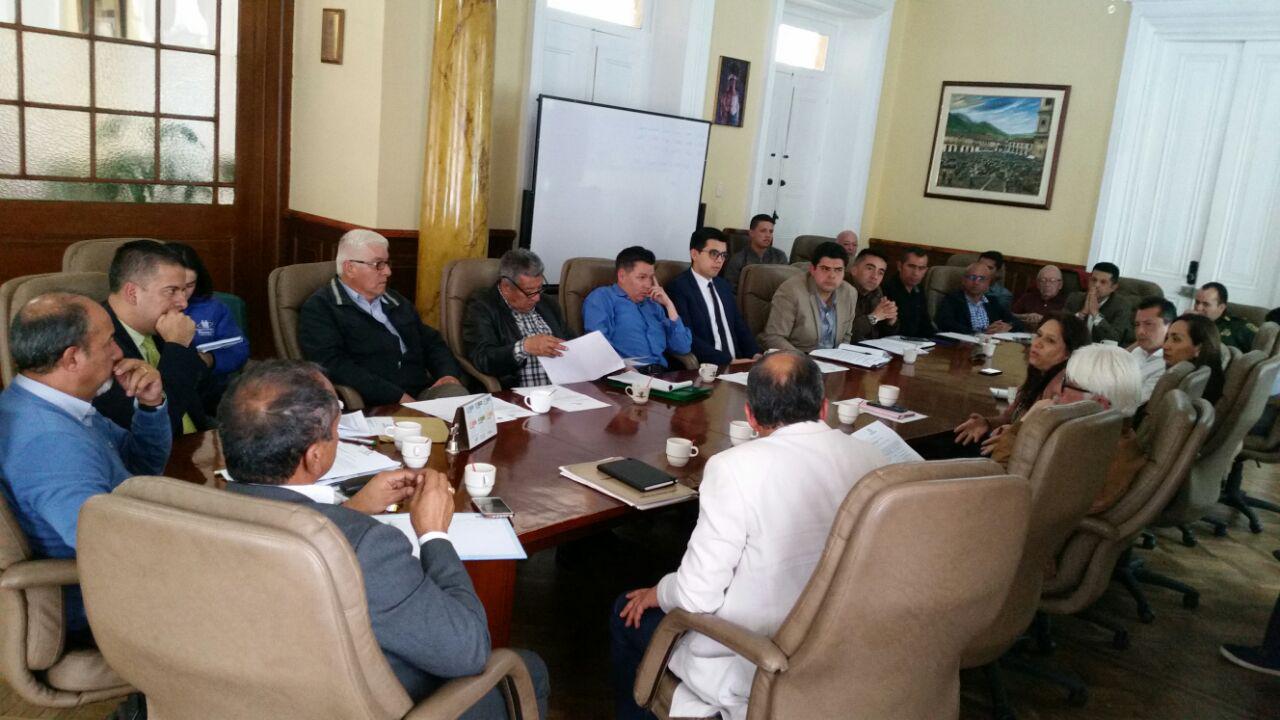 Reunion del Comite de Garantias Electorales en Zipaquira
