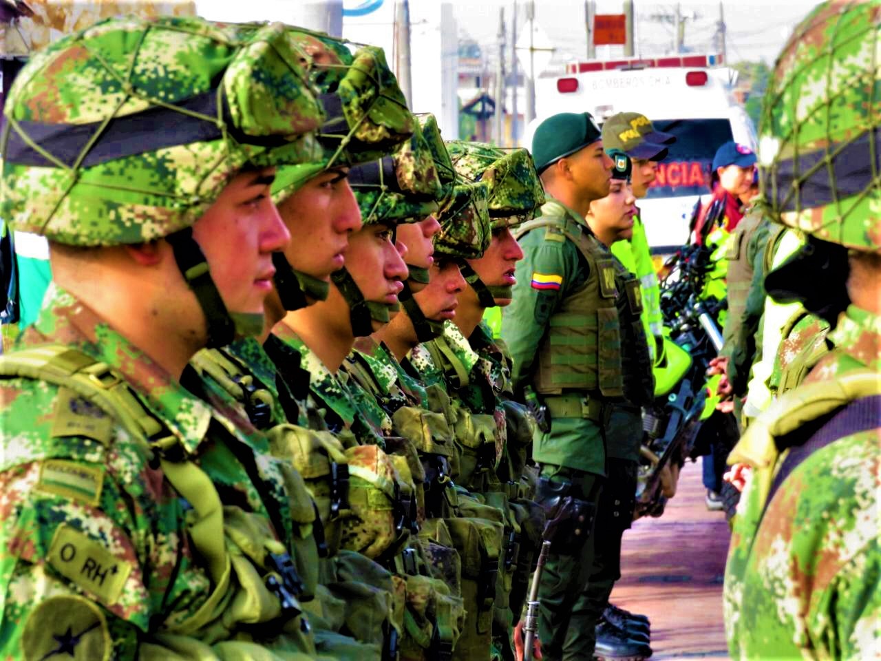 Ejercito apoya en Chia acciones de seguridad en Semana Santa