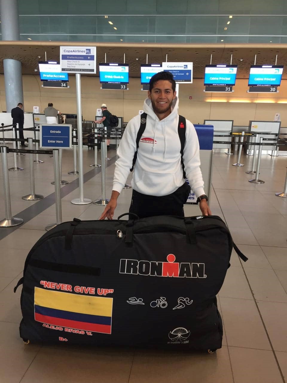 El cajiqueno Alejandro Rivas representara al pais en el triatlon Iron man Lanzarote 1