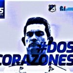 Una camiseta dos corazones Millonarios FC Fundacion Cardioinfantil