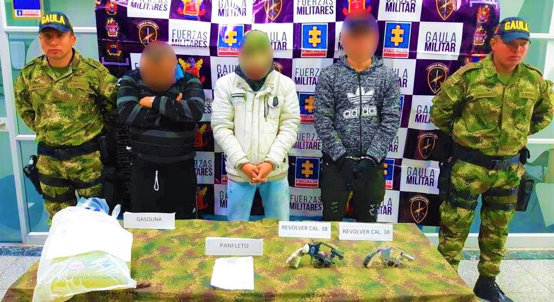 Gaula Cundinamarca capturo tres integrantes del GAO Residual Martin Villa