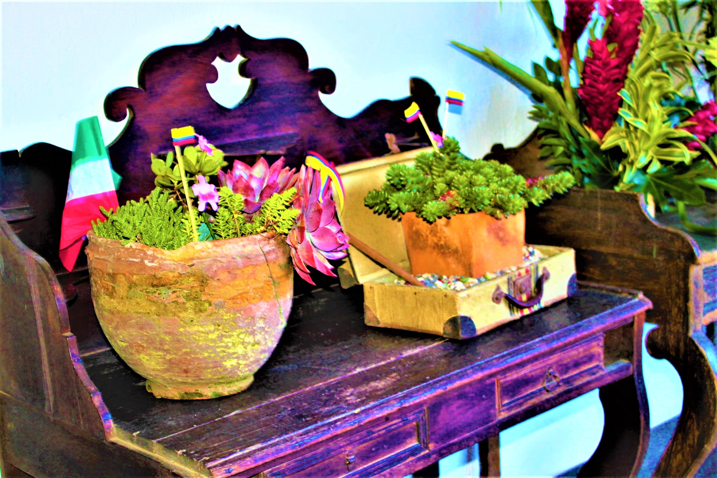 Hermosa exposicion Floral Casa Museo Quevedo Zornoza copy