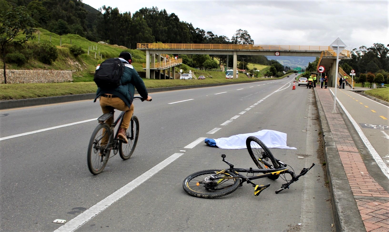 Nueva jornada de sensibilizacion a ciclistas realizo la Alcaldia de Cajica