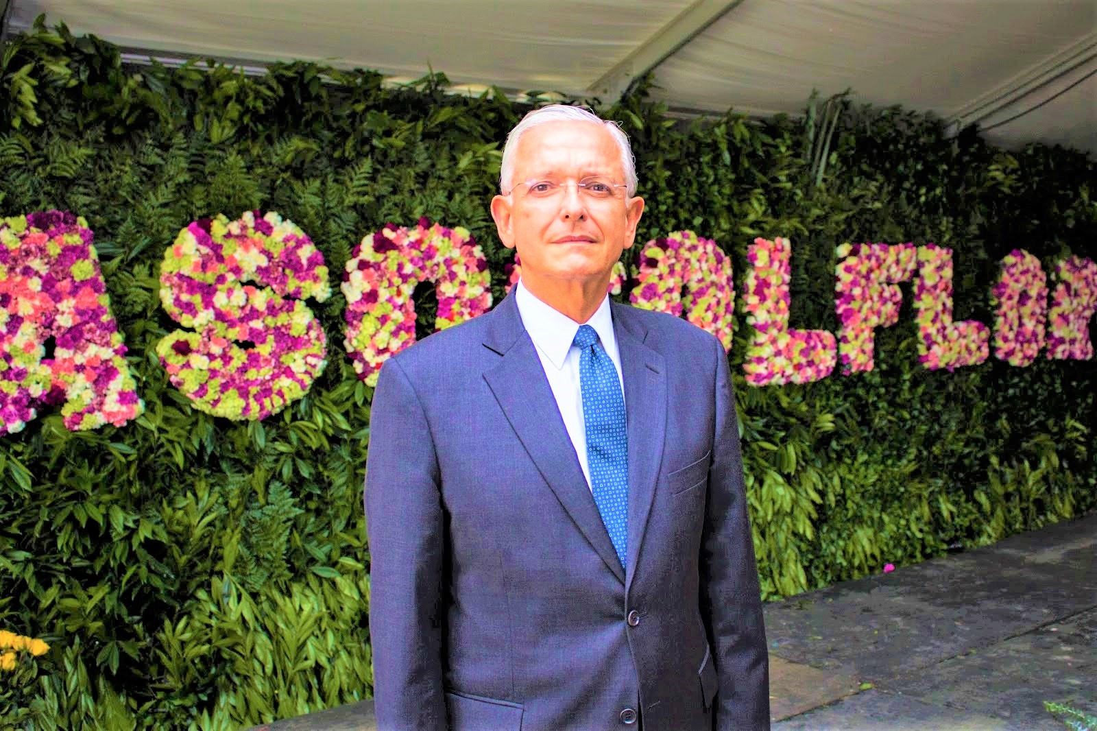 Augusto Solano Pte de Asocolflores en Expo Cundinamarca