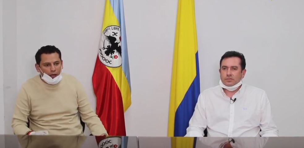 Cerrada via Cajica Chia debido a la alerta sanitaria por el Covid 19