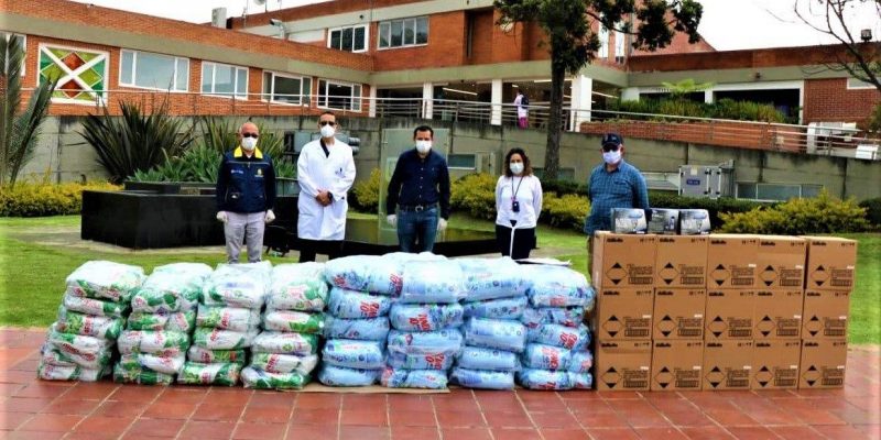 Chia recibe donaciones para reforzar la atencion ante la contingencia del covid 19