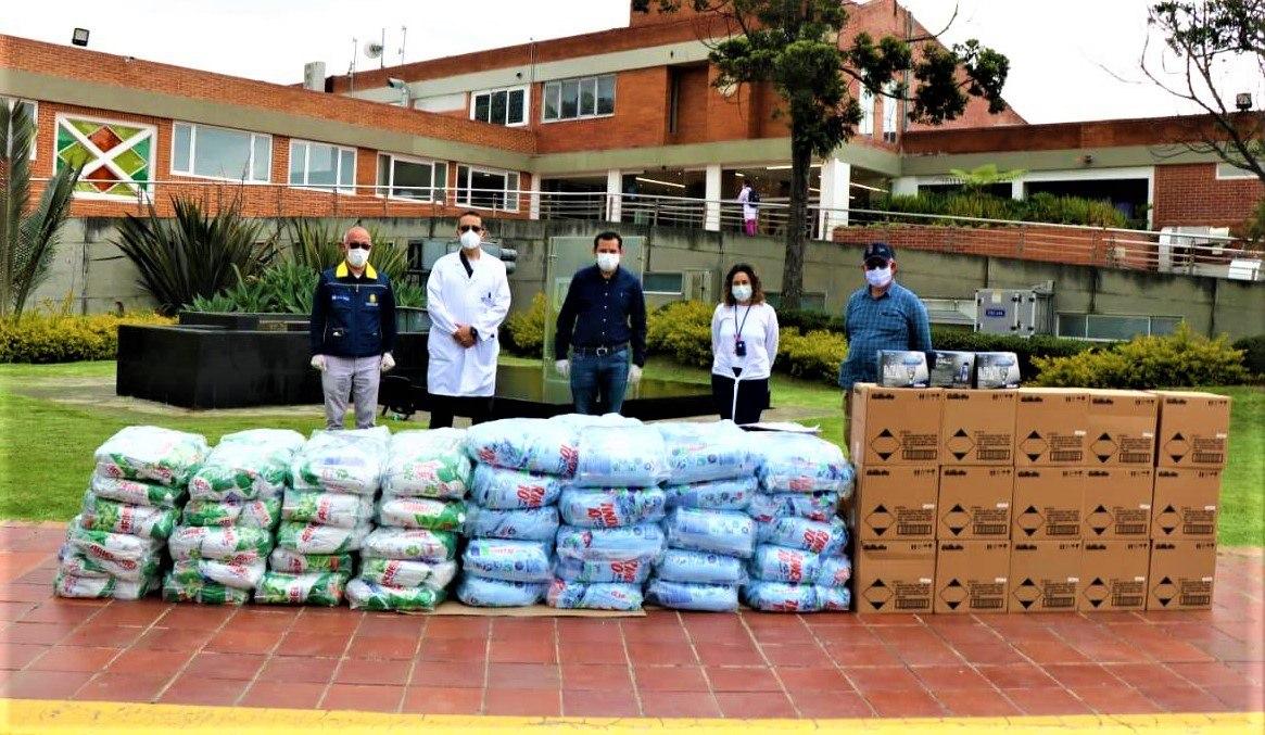 Chia recibe donaciones para reforzar la atencion ante la contingencia del covid 19