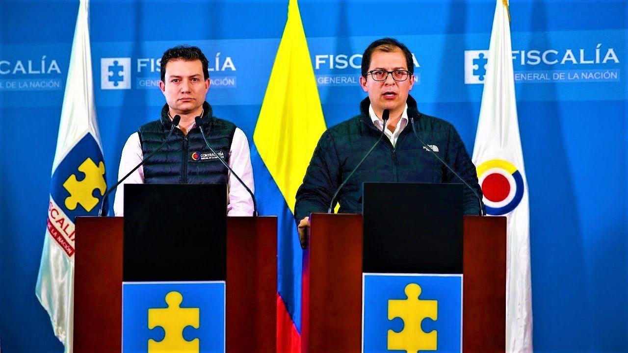 Contralor Carlos Felipe Cordoba Larrarte Foto y el Fiscal General de la Nacion Francisco Barbosa DelgadoFotoEl Informador