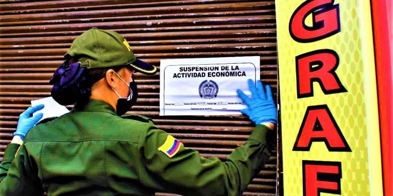 En Chia fueron sellados y multados varios establecimientos comerciales