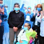 Una abuelita de 92 anos y su nieto de 52 se recuperaron del coronavirus en el hospital de Suesca