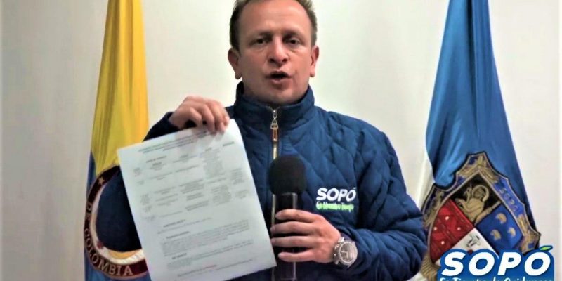 Alcalde de Sopo precisa frente a denuncia sobre presunta corrupcion