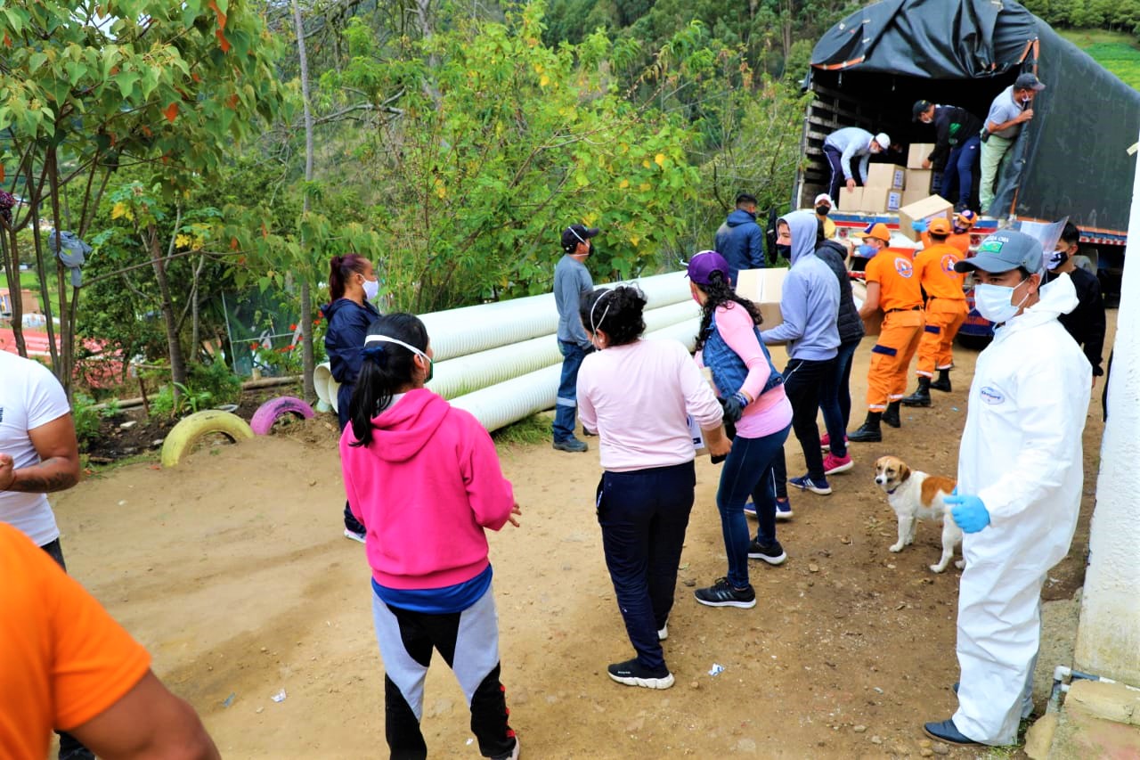 El Resguardo Indigena Mhuysqa de Chia recibio donaciones debido a la pandemia1
