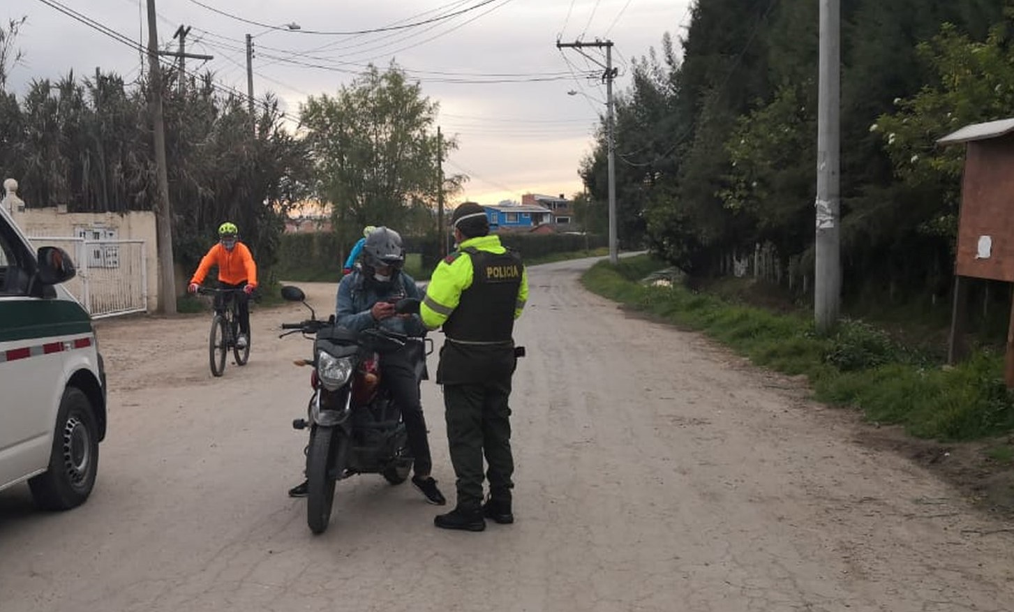 La Policia adelanta controles diarios a lo largo del municipio