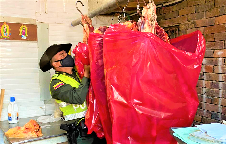 Incautada carne de bovina sacrificada ilegalmente en Chia