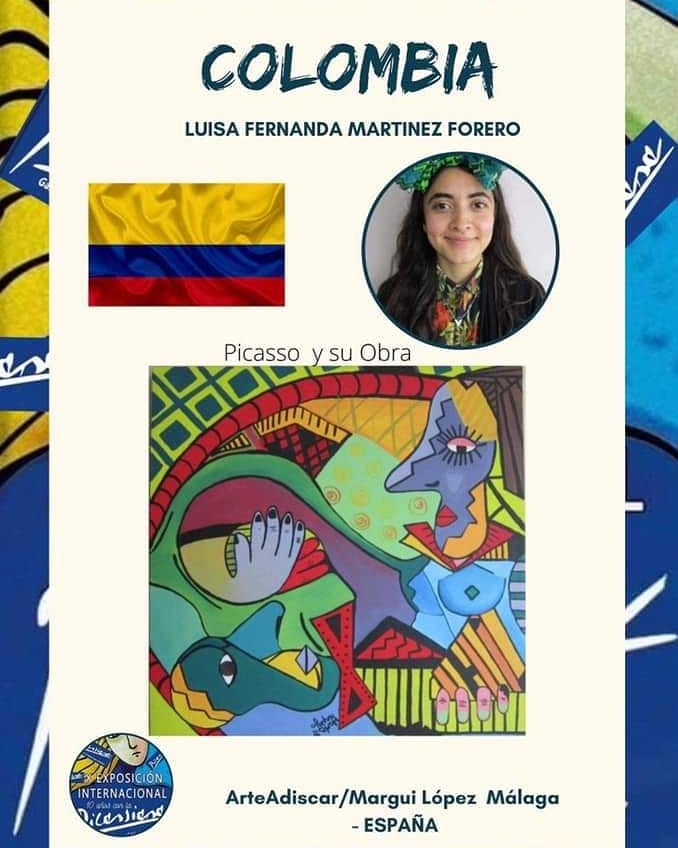 Artista de Sabana Centro presente en la Exposicion Internacional Piccasiana de Malaga Espana 2 copy
