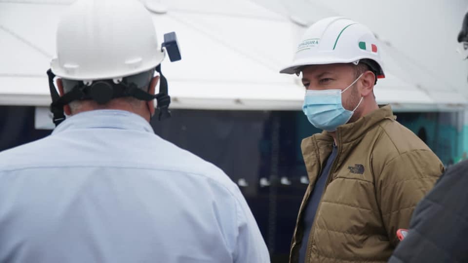 Alcalde de Zipaquira inspecciona avance de obras de la septima