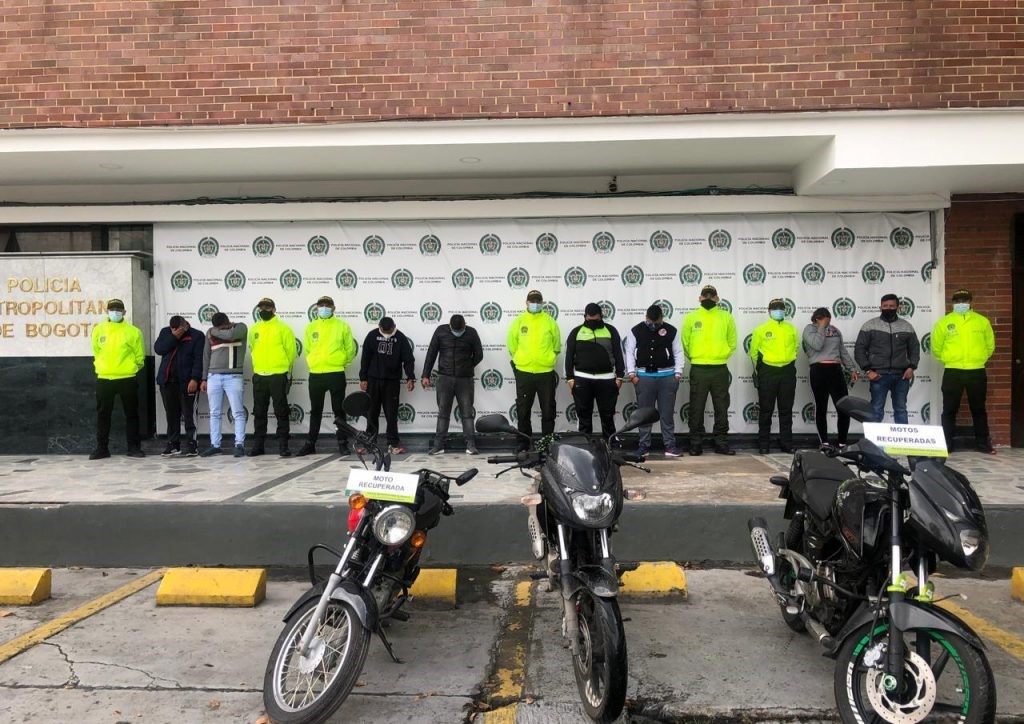 Bogota descansa de los actos delictivos de los Ratones dedicada al hurto de motocicletas