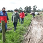 Gobernador visito Nemocon para evaluar afectaciones por fuertes lluvias