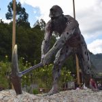 21 anos de la Escultura del Minero en el Parque de la Sal de Zipaquira