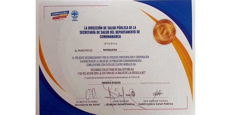Cundinamarca presenta ganadores del ranking de desempeno municipal de IEC