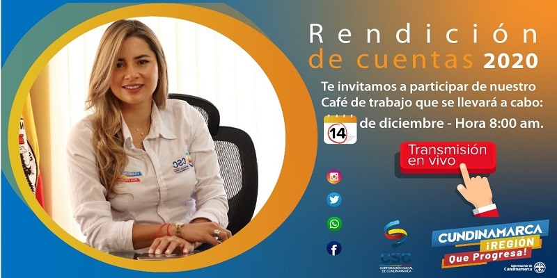 Rendicion de cuentas de la Corporacion Social de Cundinamarca
