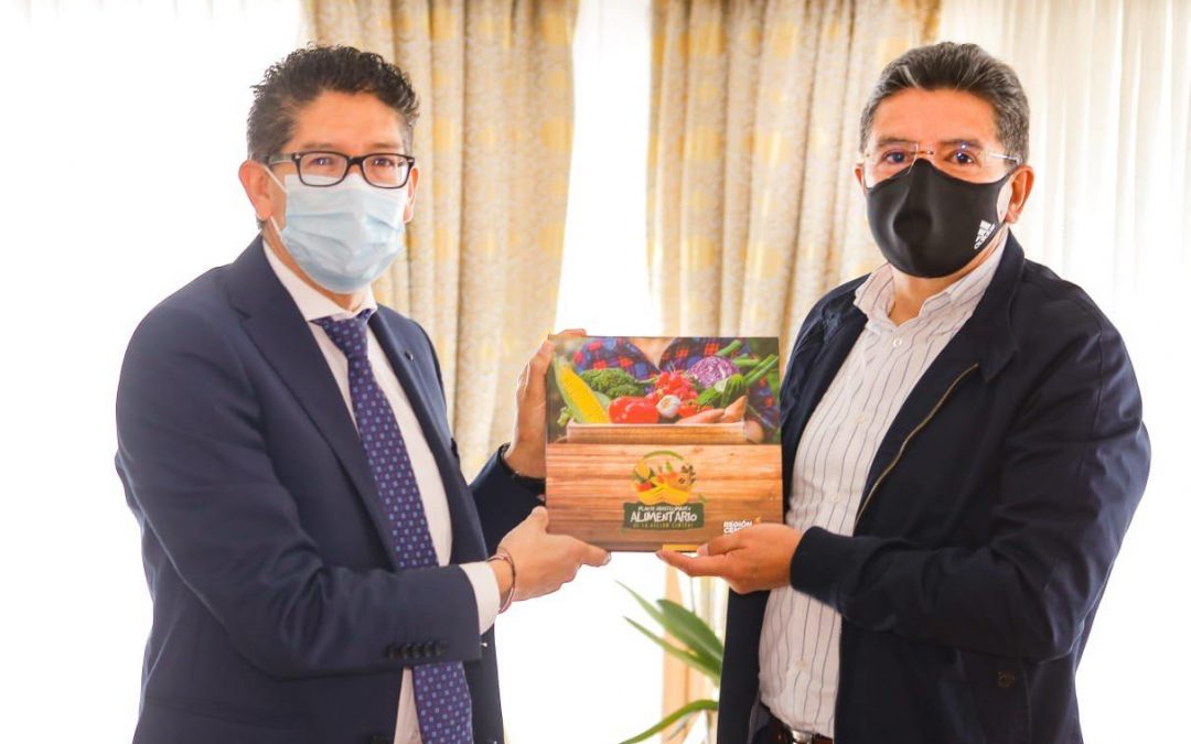 La Rap E entrego el plan de abastecimiento alimentario a la Gobernacion de Boyaca