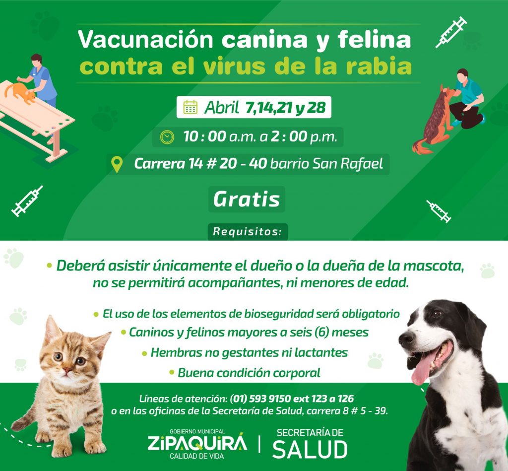 Jornada de Vacunacion Antirrabica en Zipaquira2