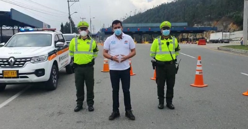 Se inmovilizaron 48 vehiculos por incumplir toque de queda en Cundinamarca