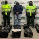 Un capturado con 122 kilogramos de marihuana en vias de Cundinamarca