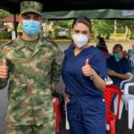 Ejercito apoya entrega de vacunas en Cundinamarca