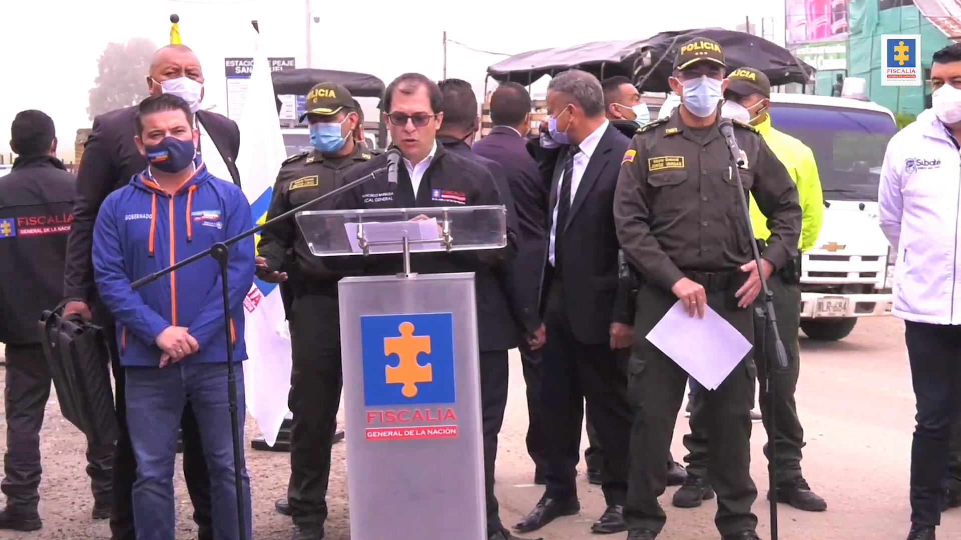 Judicializados presuntos responsables del incendio y saqueo a peaje en Cundinamarca