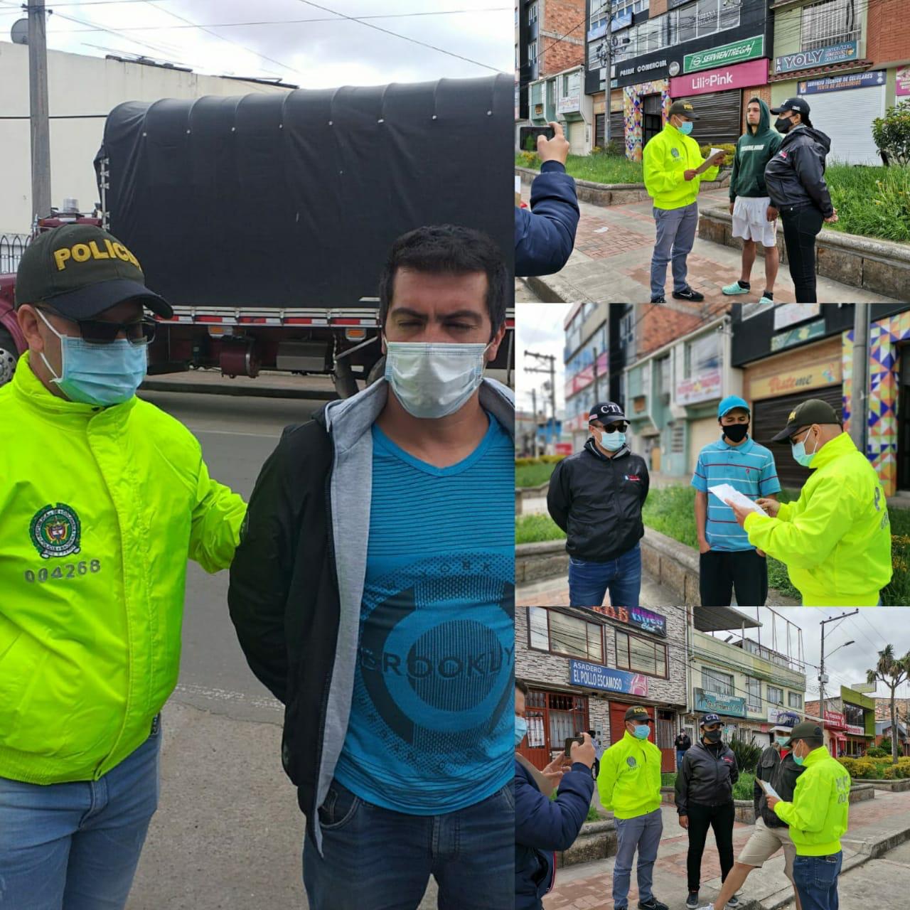 Se logro la captura de 4 hombres por presunto acto de vandalismo en el peaje San Miguel en Sibate